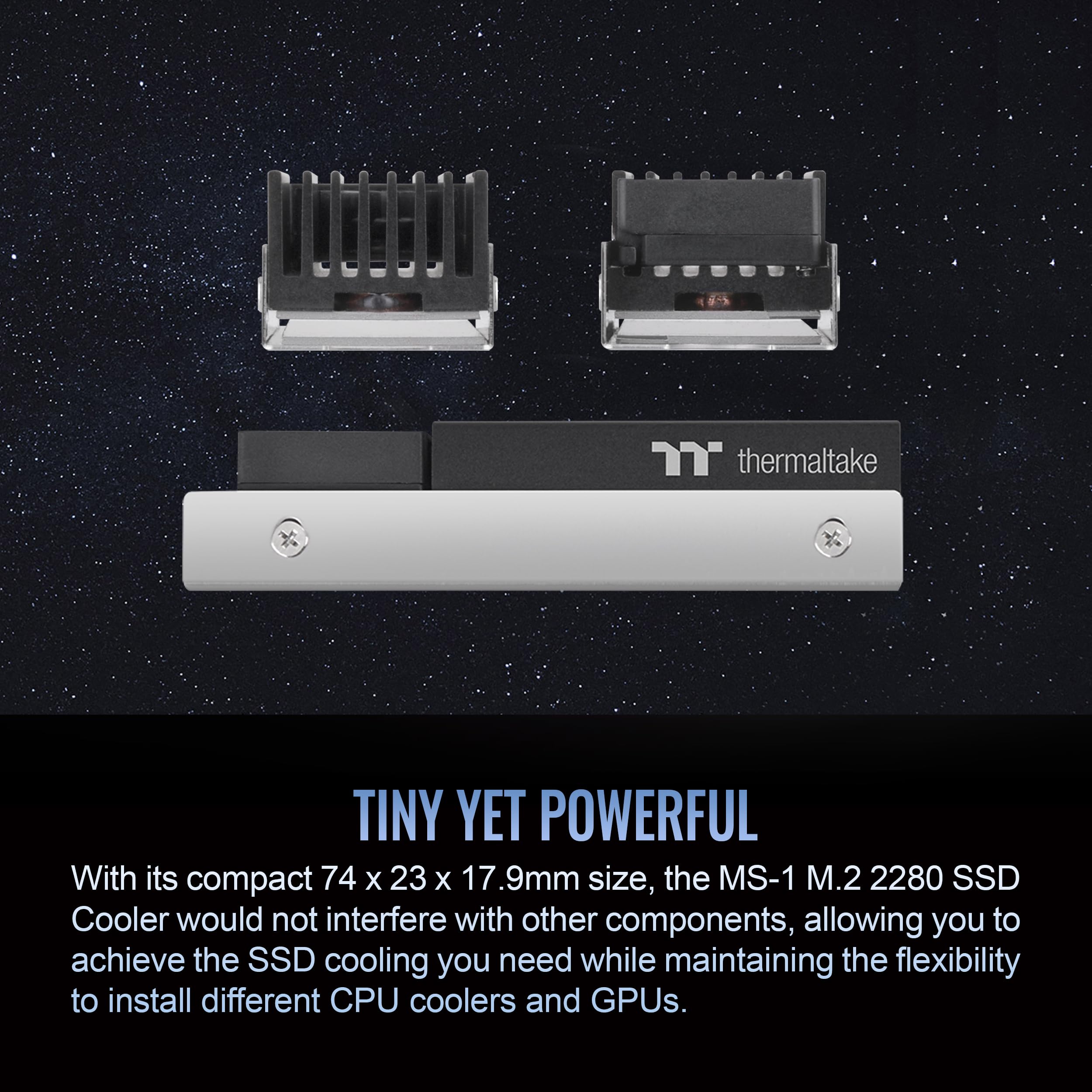 Amazon.com: Thermaltake MS-1 M.2 2280 SSD Cooler, Heatsink with